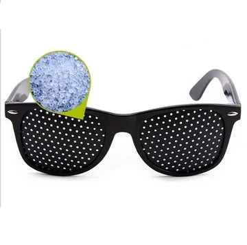 Pinhole Glasses with Eye Relaxation and Vision Training