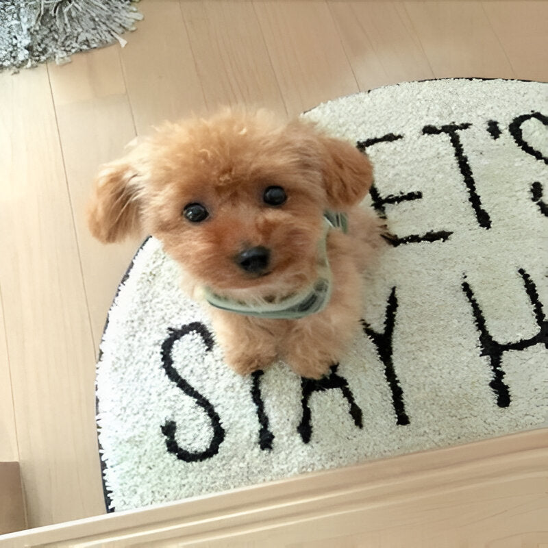Plush Puppy Toy with Soft Fur and Weighted Filling