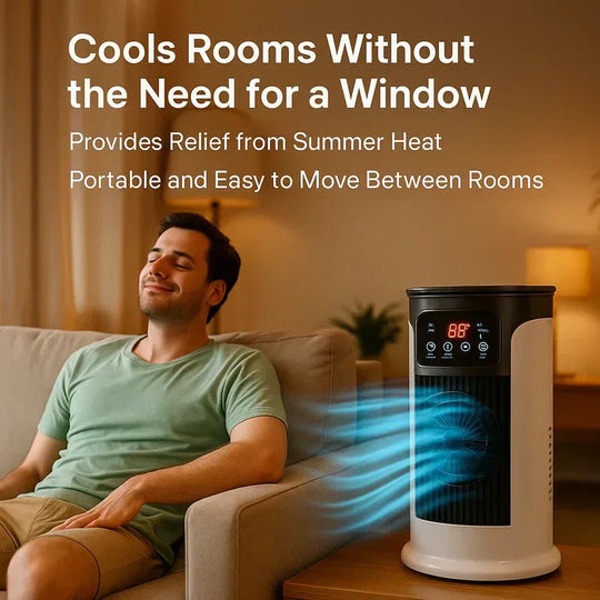 Portable Air Conditioner with Energy Efficiency and Windowless Design