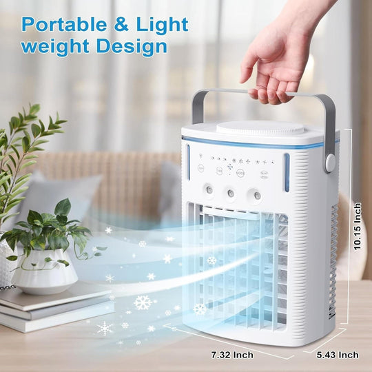 Portable Air Cooler with Adjustable Settings and Compact Design
