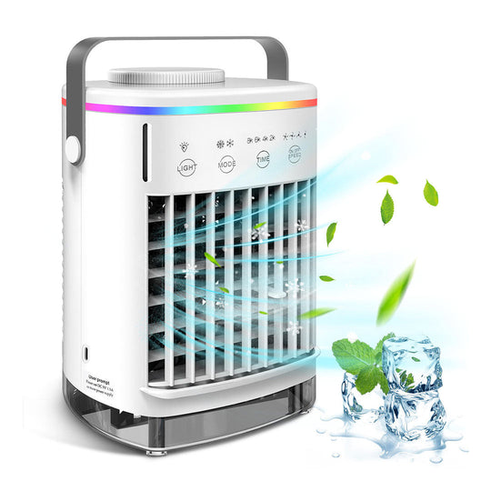 Portable Air Cooler with Humidifier and LED Light