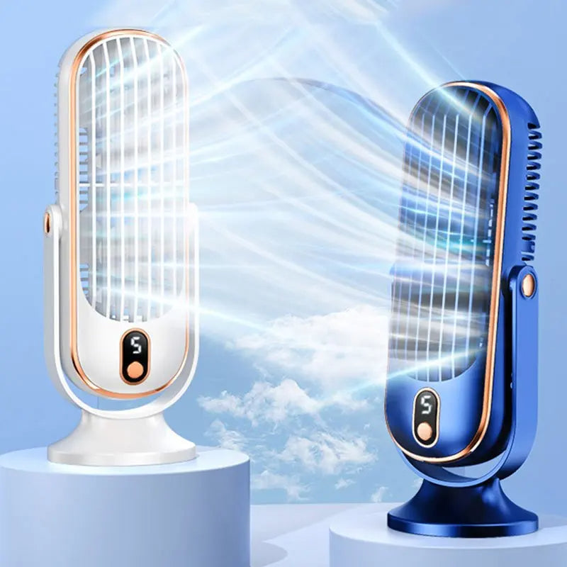 Portable Air Cooler with USB Rechargeable Battery and Desktop Design