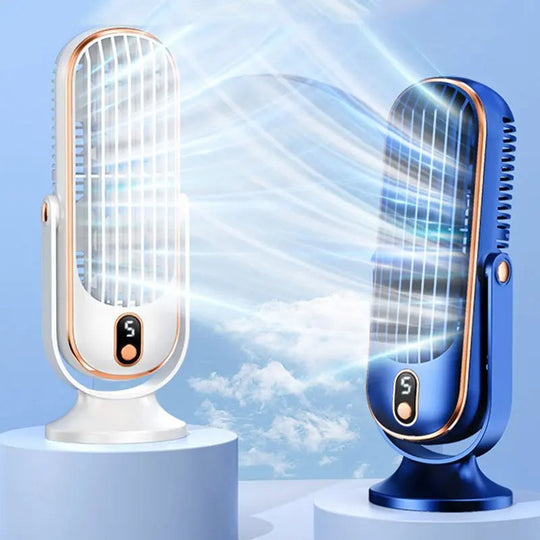Portable Air Cooler with USB Rechargeable Battery and Desktop Design