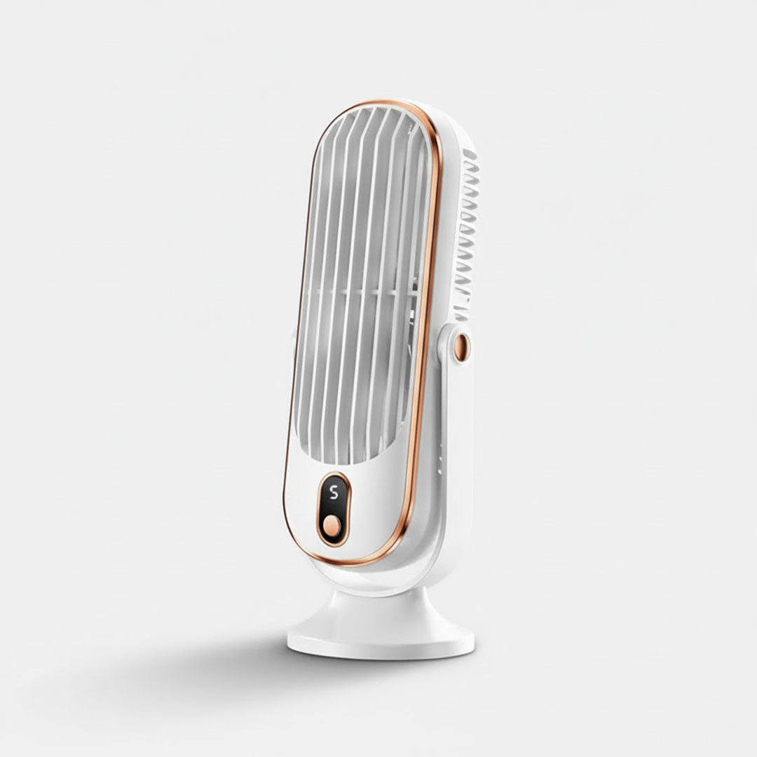 Portable Air Cooler with USB Rechargeable Battery and Desktop Design