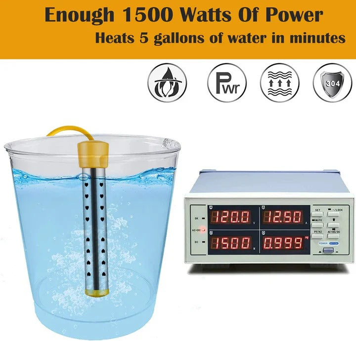 Portable Water Heater with Fast Heating and Compact Design