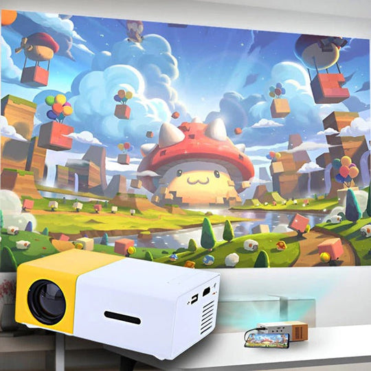 Projector with Phone Connectivity and USB Support