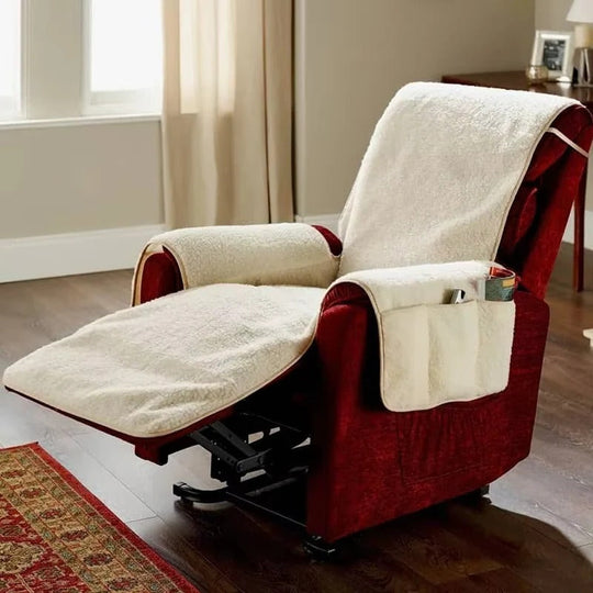 Recliner Cover with Plush Fleece and Textured Backing