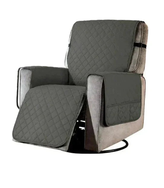 Recliner Cover with Stretchable Fabric and Quilted Design