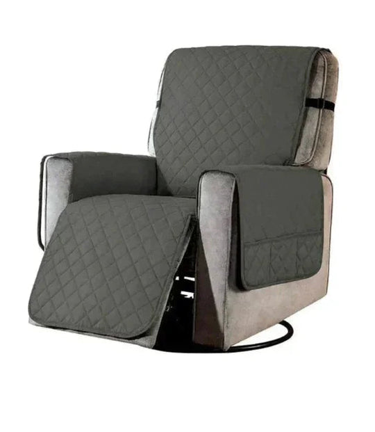 Recliner Cover with Stretchable Fabric and Quilted Design