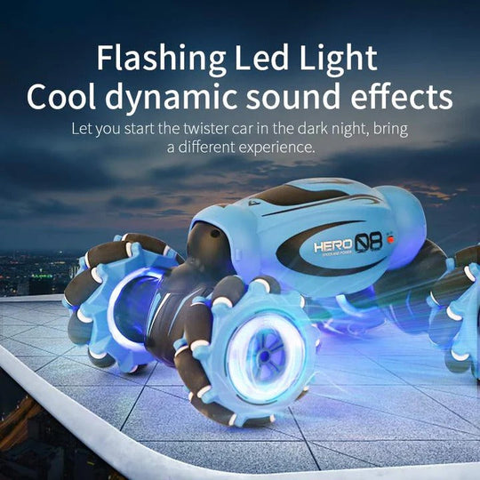 Remote-Control Car with All-Terrain Wheels and Multi-Directional Movement