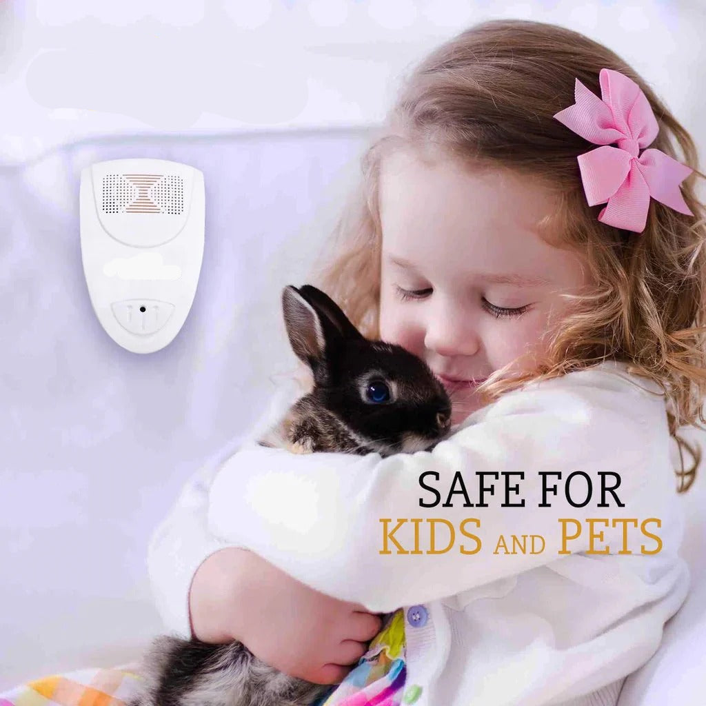 Rodent Repellent with Ultrasonic Technology and Plug-In Design