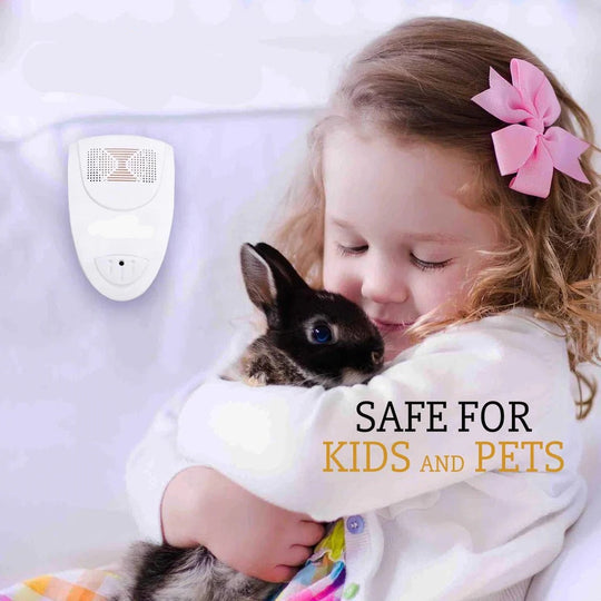 Rodent Repellent with Ultrasonic Technology and Plug-In Design