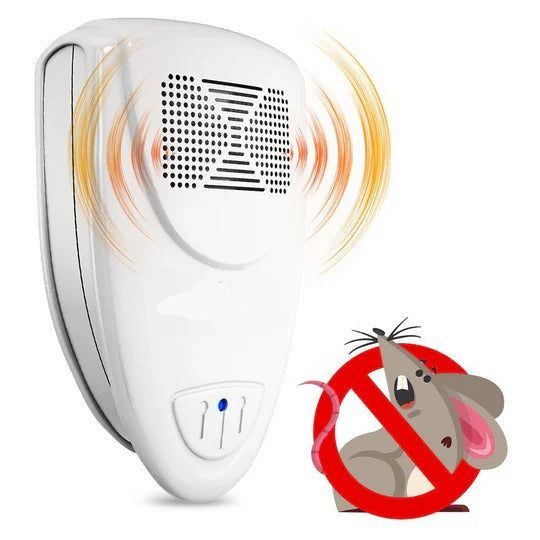 Rodent Repellent with Ultrasonic Technology and Plug-In Design
