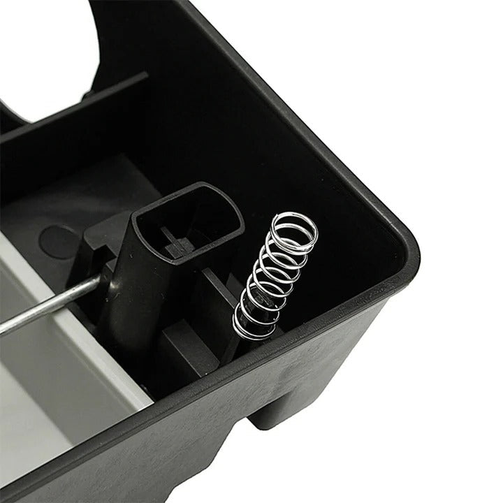 Rodent Trap with Reusable Design and Bait Tray