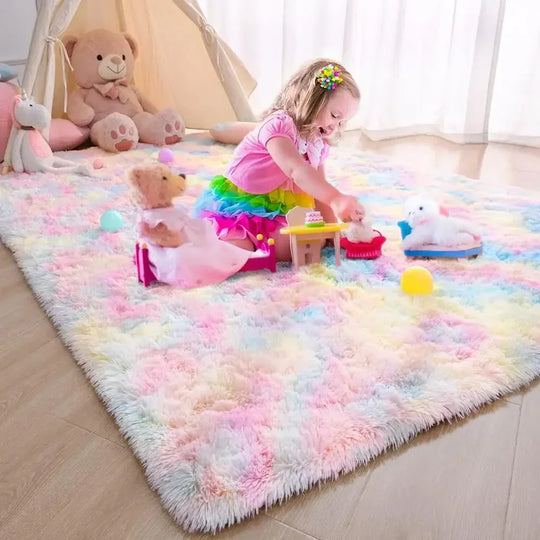 Rug with Non-Slip Backing and Soft Texture