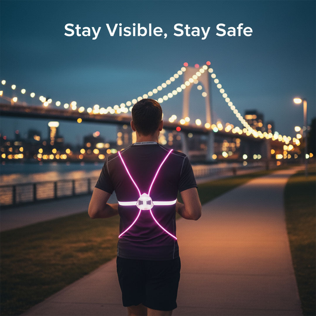 Safety Vest with Reflective Strips and Adjustable Straps