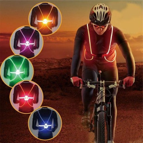 Safety Vest with Reflective Strips and Adjustable Straps