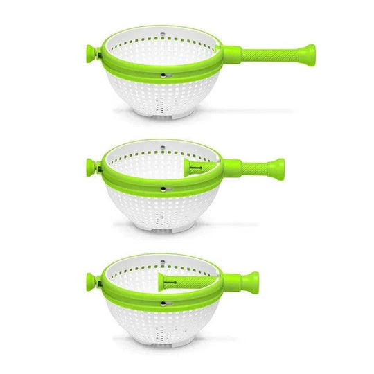 Salad Spinner with Rinse and Drain System