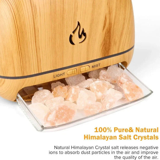 Salt Lamp with USB Power and Crystal Design