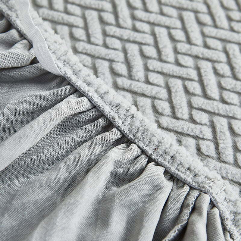 Sectional Sofa Cover with Stretchable Fabric and Easy Installation