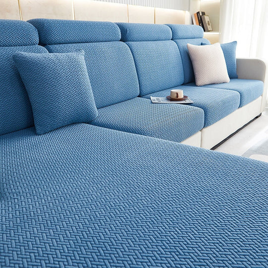 Sectional Sofa Cover with Stretchable Fabric and Easy Installation
