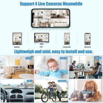 Security Camera with HD Video and Wireless Audio