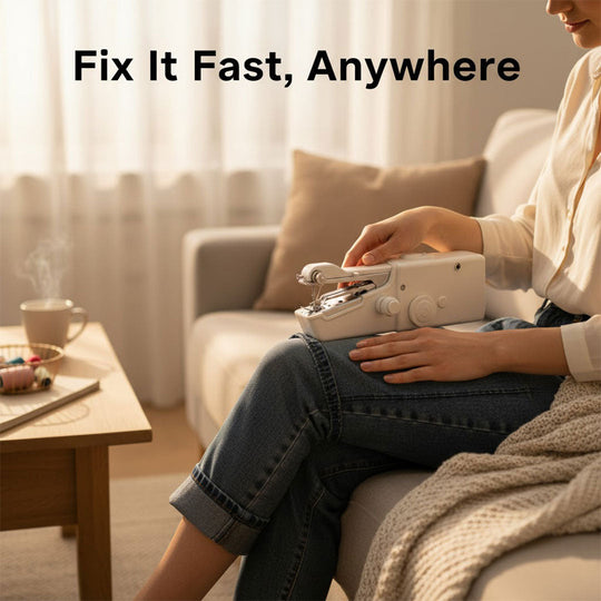 Sewing Machine with Handheld Design and Compact Size