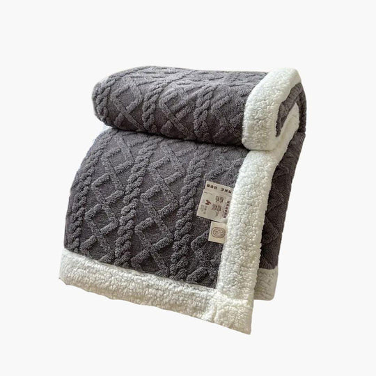 Sherpa Blanket with Reversible Design and All-Season Comfort