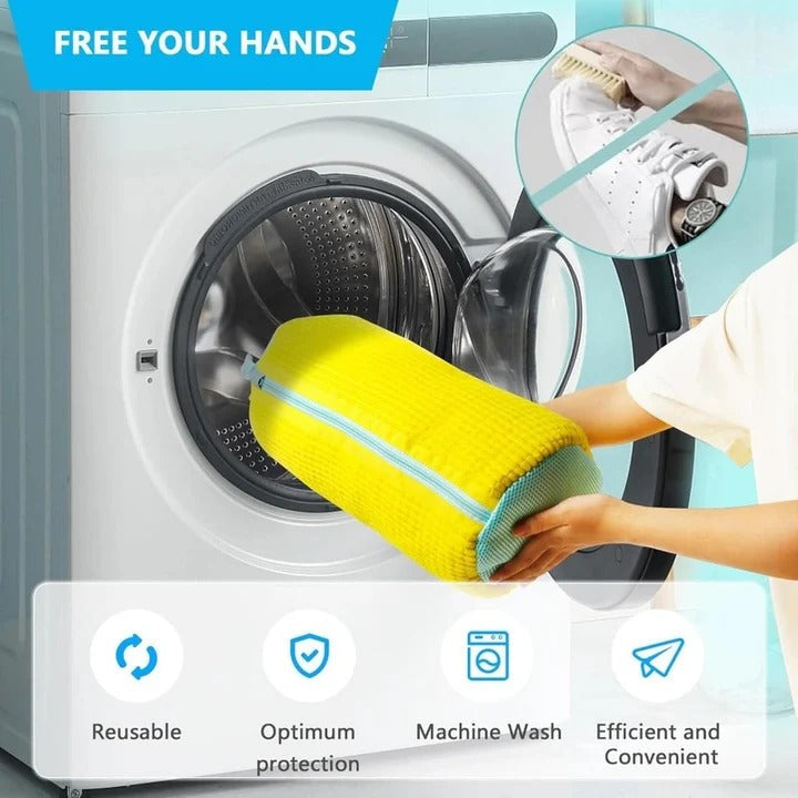Shoe Care Kit with Laundry Pouch and Washing Bag