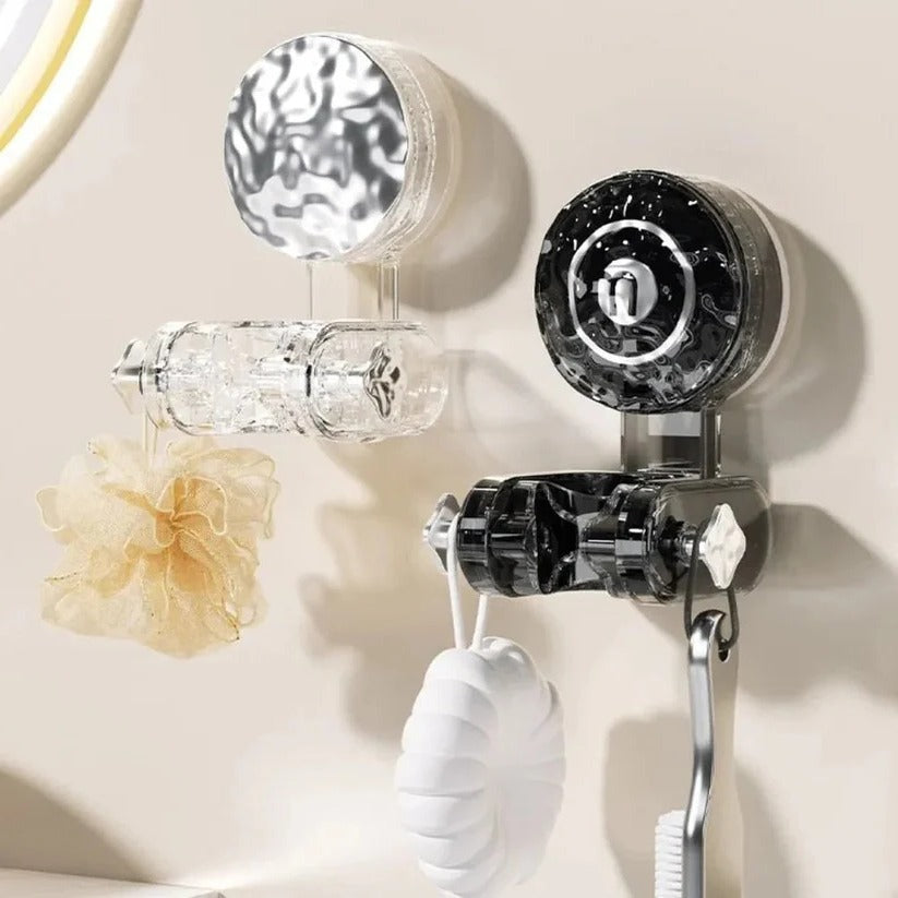 Shower Head Mount with Adjustable Suction and Rotatable Design