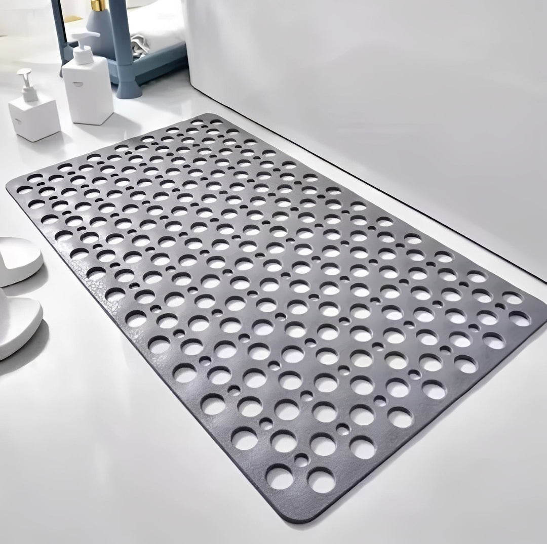 Shower Mat with Suction Cups and Square Frame
