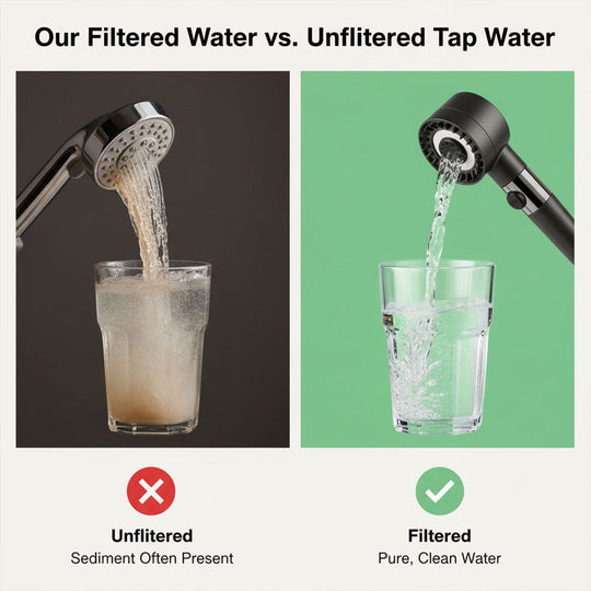 Showerhead with High Pressure and Water Filtration