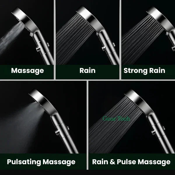 Showerhead with High Pressure and Water Filtration
