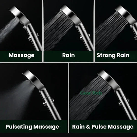 Showerhead with High Pressure and Water Filtration