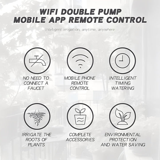 Smart Plant Waterer with WiFi Control and Drip System