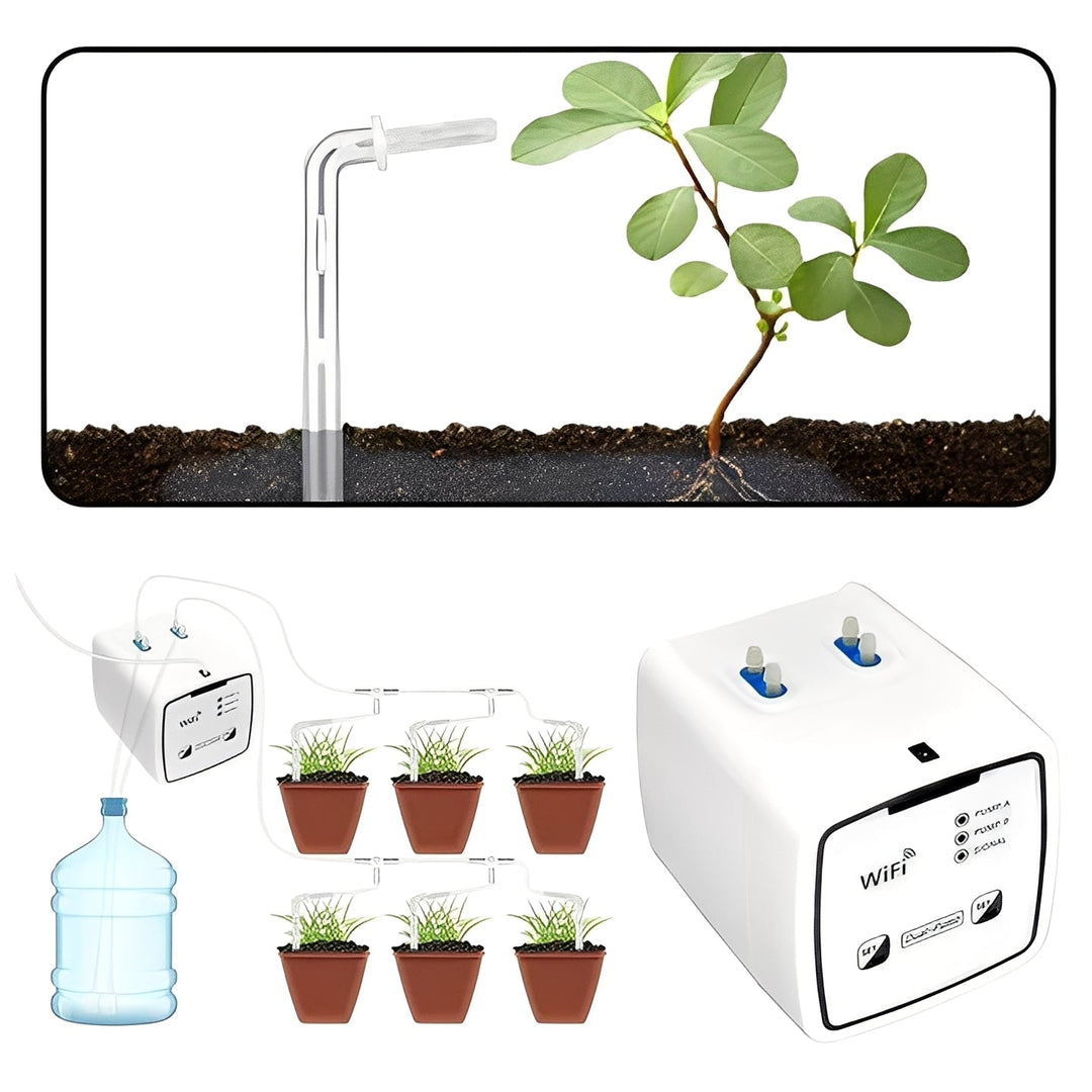 Smart Plant Waterer with WiFi Control and Drip System
