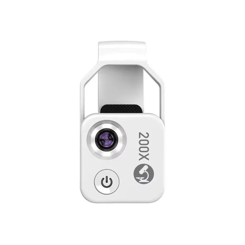 Smartphone Microscope with 200X Magnification and Universal Clip