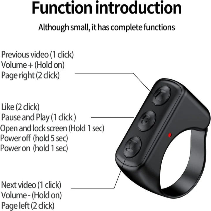 Smartphone Remote with Bluetooth Connectivity and Scrolling Control