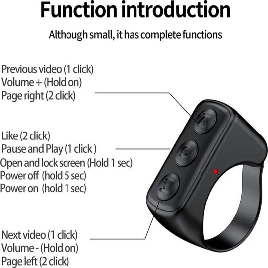 Smartphone Remote with Bluetooth Connectivity and Scrolling Control