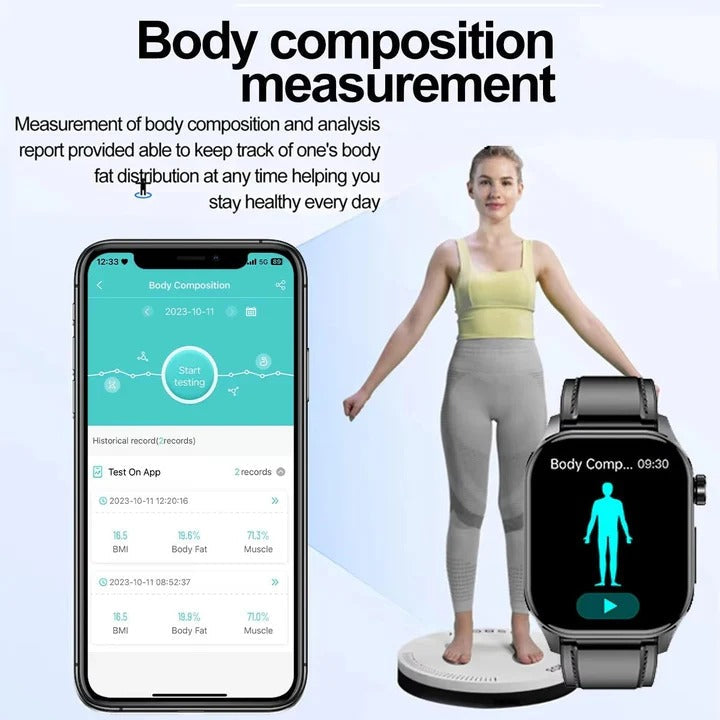 Smartwatch with AMOLED Display and Bluetooth Calling
