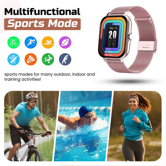 Smartwatch with Health Tracking and Slim Design