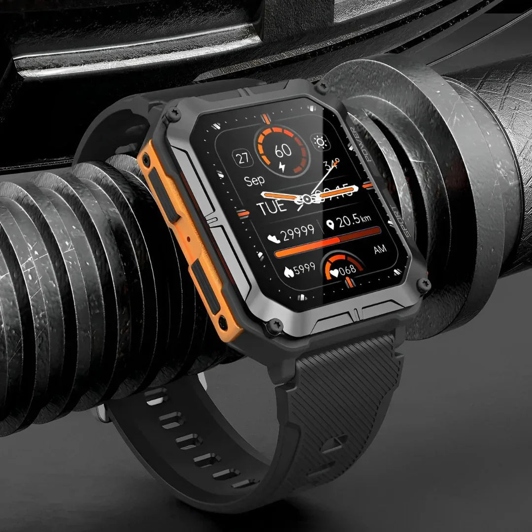 Smartwatch with Rugged Design and Health Monitoring