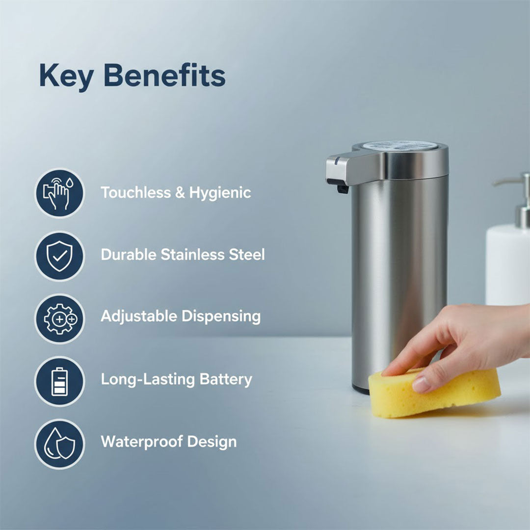 Soap Dispenser with Motion Sensor and Stainless Steel