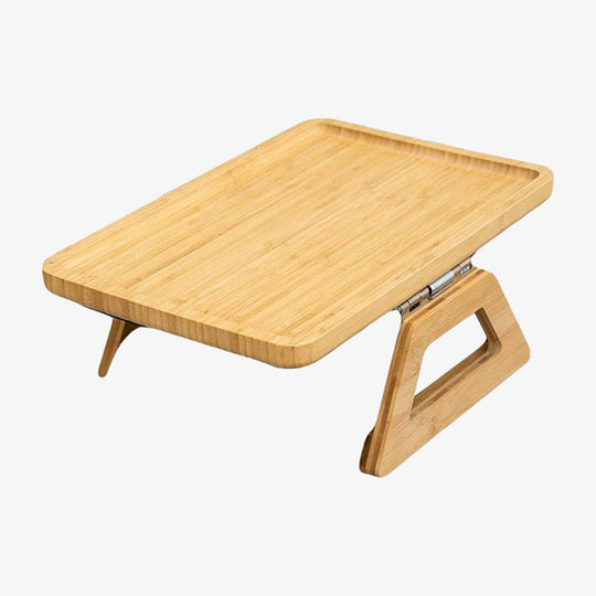 Sofa Arm Table with Non-Slip Grips and Adjustable Fit