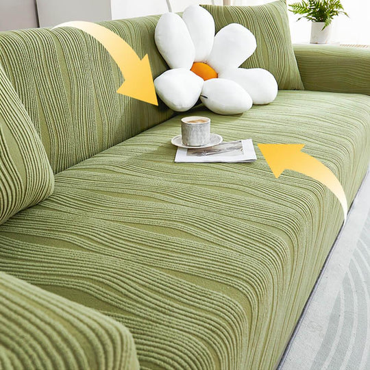 Sofa Cover with Jacquard Fabric and Pet Protection