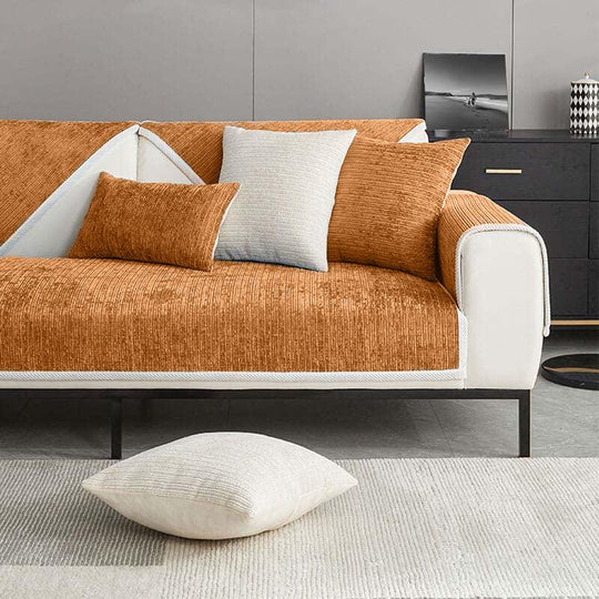 Sofa Cover with Pet-Friendly Design and Chenille Fabric