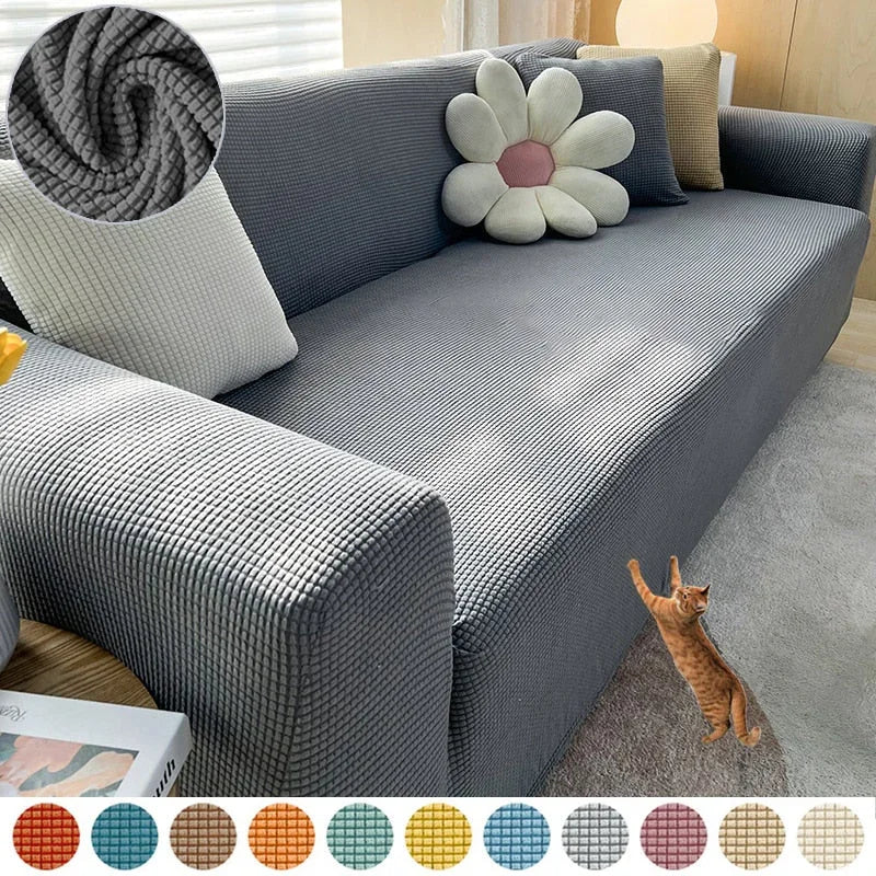Sofa Cover with Stretch Fit and Non-Slip Design