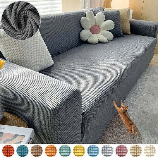 Sofa Cover with Stretch Fit and Non-Slip Design