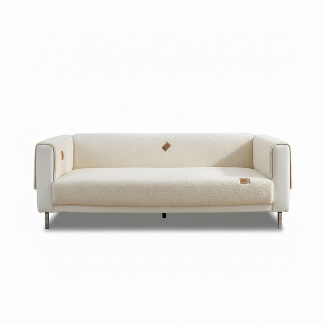 Sofa Cover with Waterproof Sherpa Fleece and Non-Slip Design