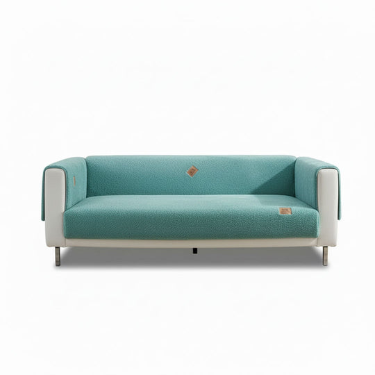 Sofa Cover with Waterproof Sherpa Fleece and Non-Slip Design